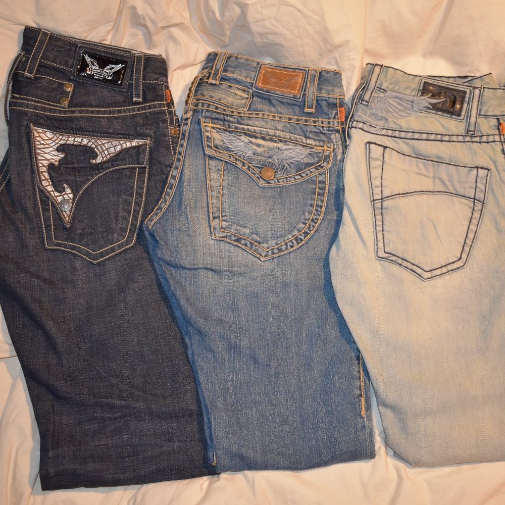 Lot of 3 Mens Robins Jeans waist 29, 28, 31